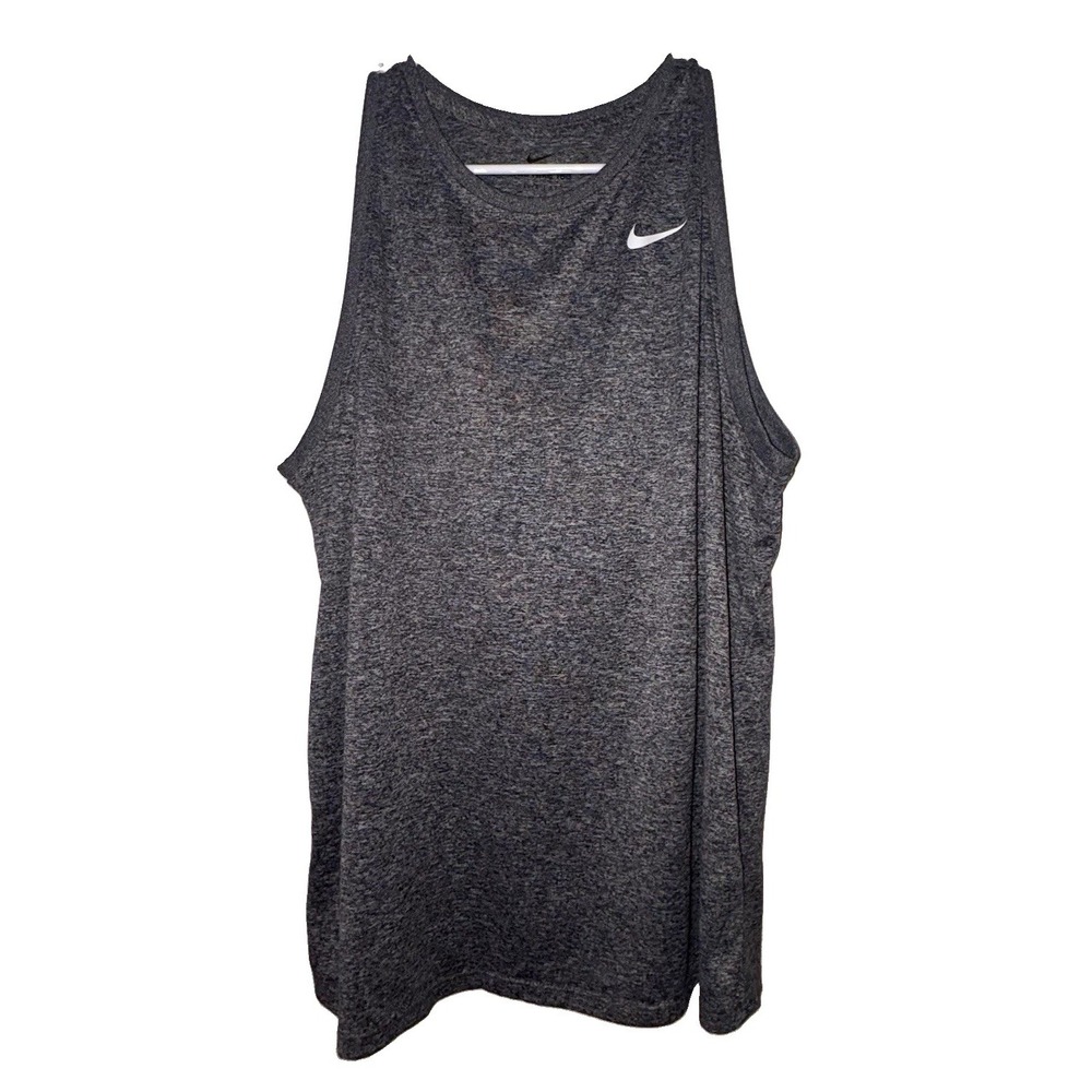 Nike Dri-FIT Nike Tee Women's Gray Sleeveless Tank Top L Lightweight
